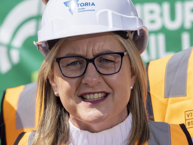 MELBOURNE, AUSTRALIA - NewsWire November 28th, 2022: The Victorian Minister for the Suburban Rail Loop, Jacinta Allan inspects early works of the Suburban rail loop in Clayton this morning.Picture: NCA NewsWire / Wayne Taylor