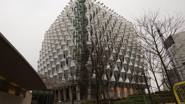 The new US embassy in Nine Elms, in Wandsworth, southwest London. Picture:  WPA Pool/Getty Images