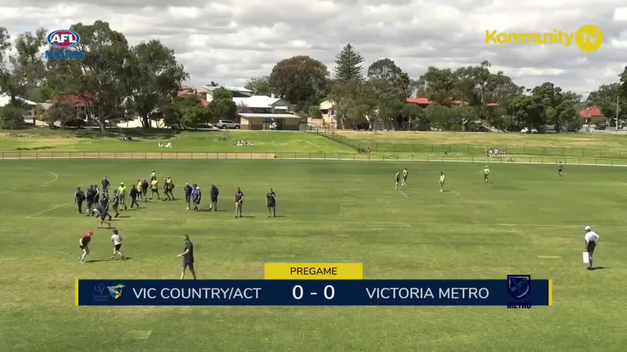 Replay: Victoria Country/ACT v Vic Metro (Men 45s Div 1) — 2024 AFL Masters National Carnival Day 1