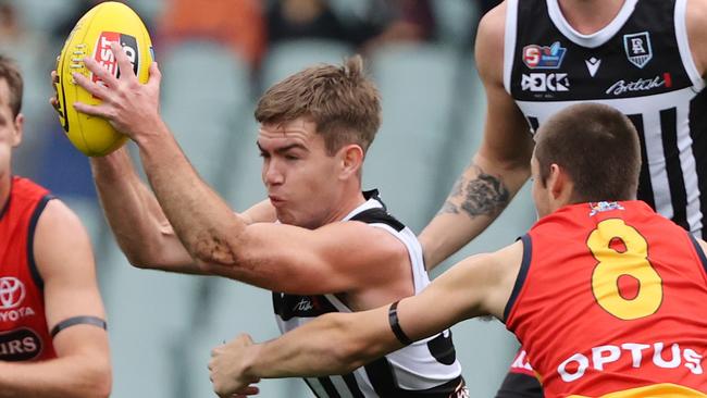 Taj Schofield is entering into the final season of a two-year deal. Picture: SANFL Image/David Mariuz