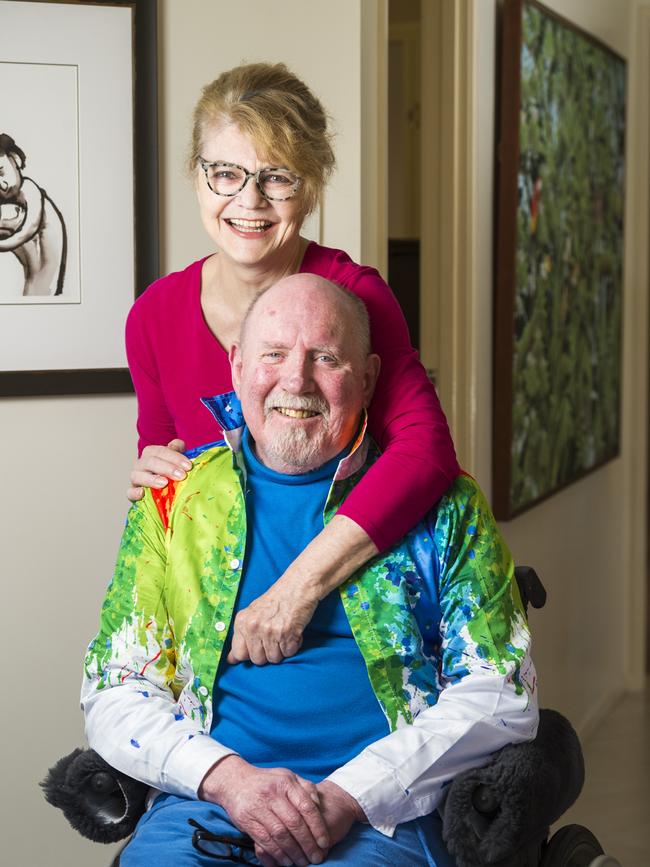 Ian Heydon has written a film What's in a Name? that is a finalist in the NOVA Employment 2021 Focus on Ability short film awards. Ian has multiple sclerosis and is pictured with his wife Anne. Picture: Kevin Farmer