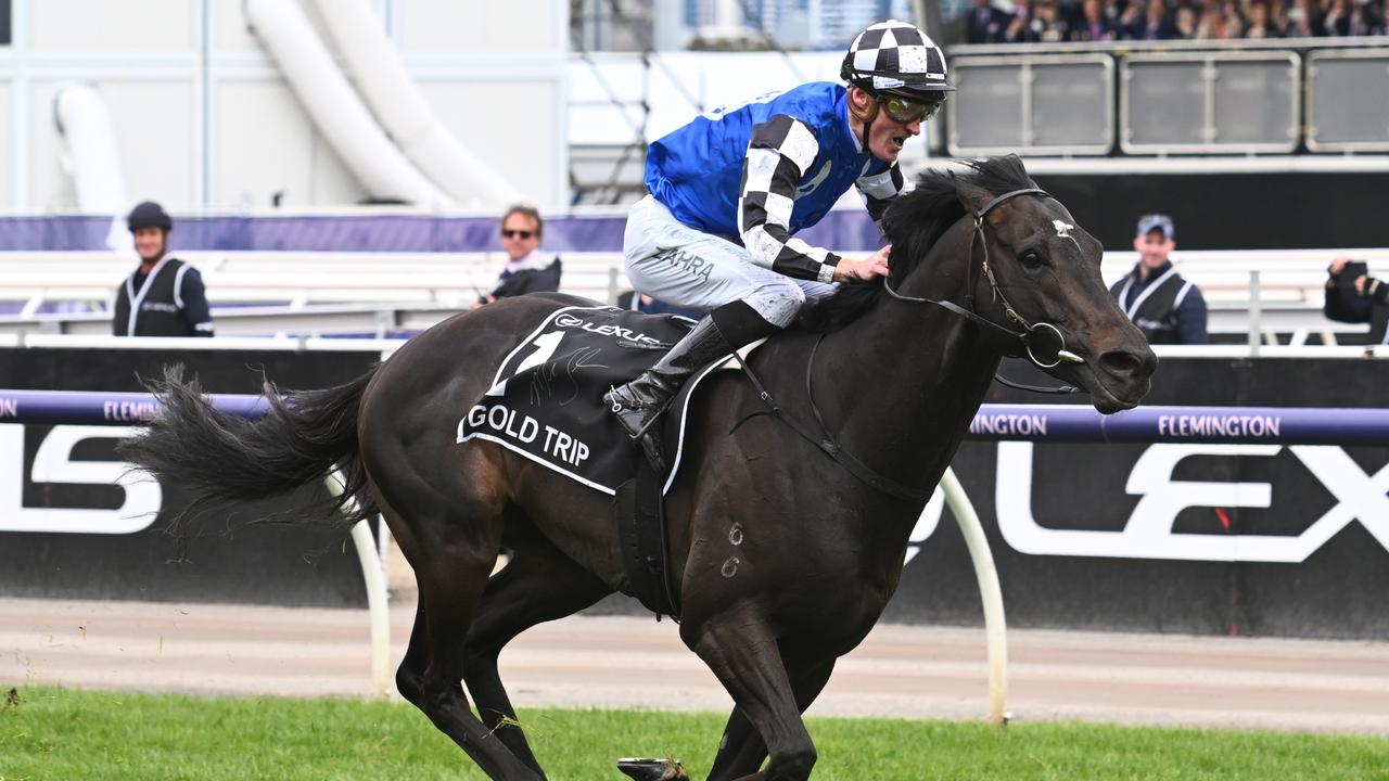 Melbourne Cup winner Gold Trip can score another Group 1 win in the Tancred Stakes. Picture: Getty Images