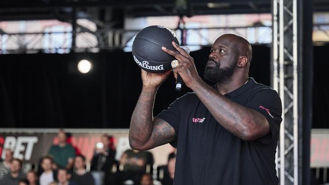 Shaquille O’Neal on his recent trip to Australia. Picture: Getty Images