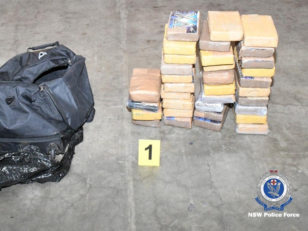 NSW Police have seized 236kg of cocaine, some of which was branded with Lexus logos. Picture: NSW Police