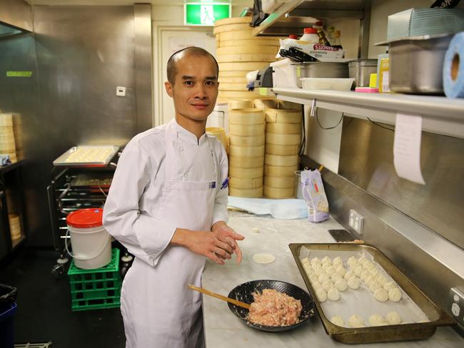 Dumpling master Moon Cheung Ng arrived in Sydney last week from Macau. Picture: Tim Hunter