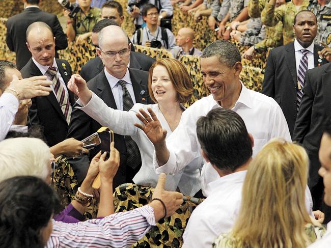 US President Barack Obama in Darwin. Picture: Alex Coppel