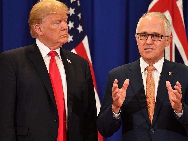 United States President Donald Trump and Australian Prime Minister Malcolm Turnbull got off to a rocky start. Picture: AAP