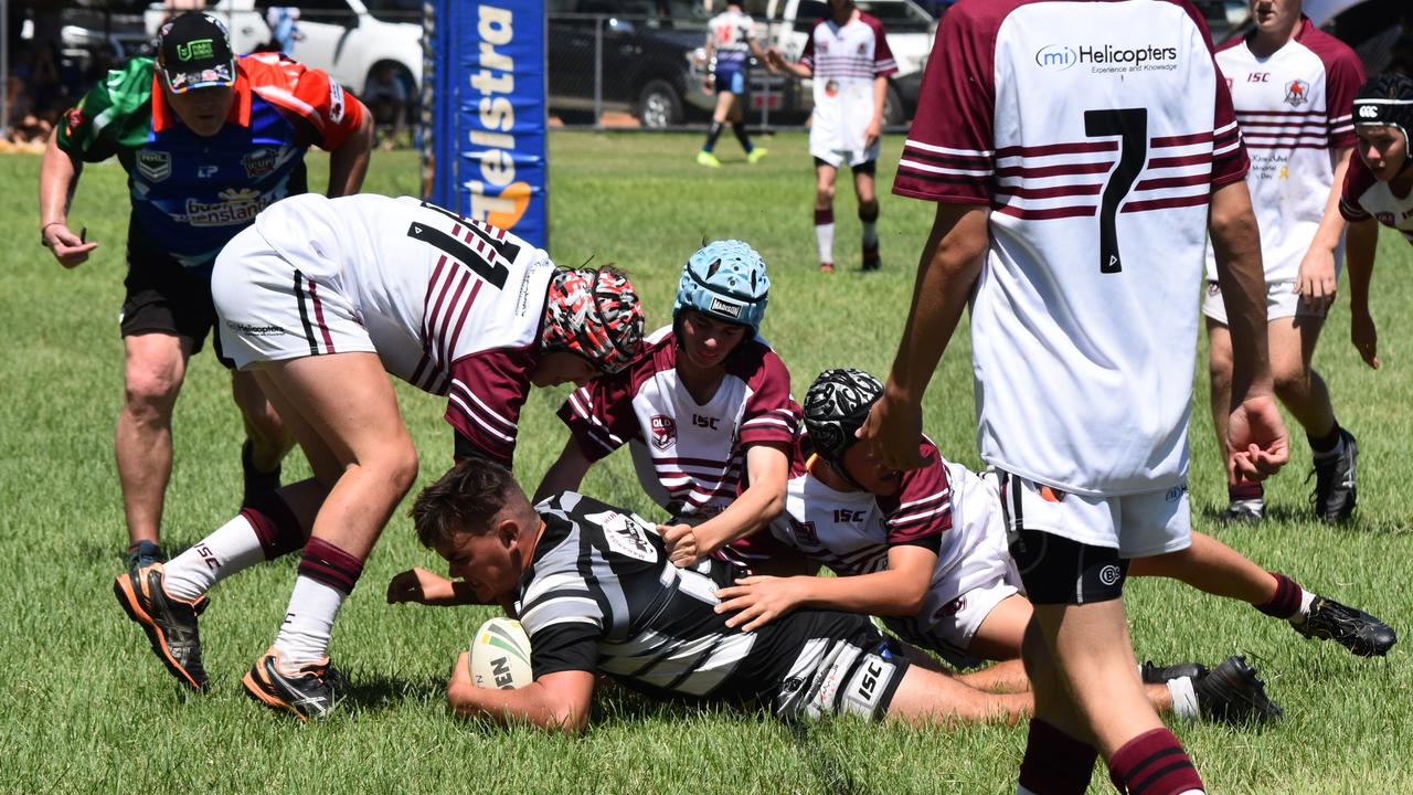 Mitchell Magpies v Wallumbilla-Surat Redbulls U16. Adrian Vowles Cup 2020.
