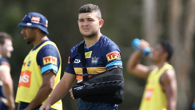 Titans halfback Ash Taylor is on a $1 million-a-season deal. Picture: Jason O'Brien