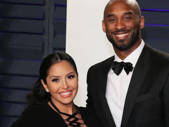 (FILES) In this file photo taken on February 24, 2019 US basketball player Kobe Bryant and wife Vanessa Laine Bryant attend the 2019 Vanity Fair Oscar Party following the 91st Academy Awards at The Wallis Annenberg Center for the Performing Arts in Beverly Hills. - A court case brought by Kobe Bryant's widow Vanessa Bryant over graphic photographs taken by first responders at the site of the helicopter crash that killed him was set to begin in the United States on August 10, 2022. (Photo by Jean-Baptiste LACROIX / AFP)