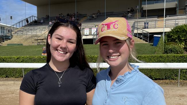 L-R: Olivia George and Mackenzie Green at the Gympie Show 2025.