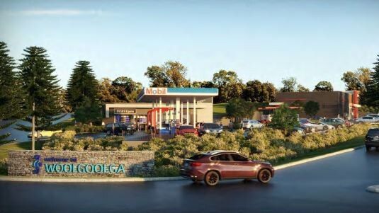 Artist's impression of the proposed service station. Photo: Thomson Adsett