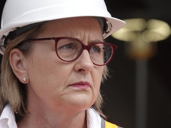 MELBOURNE, AUSTRALIA - NewsWire Photos - 09 FEBRUARY, 2025:  Victorian Premier Jacinta Allan and Minister for TransportInfrastructure to make an announcement at Arden train station the morning after the state by elections.  Picture: NewsWire / Valeriu Campan