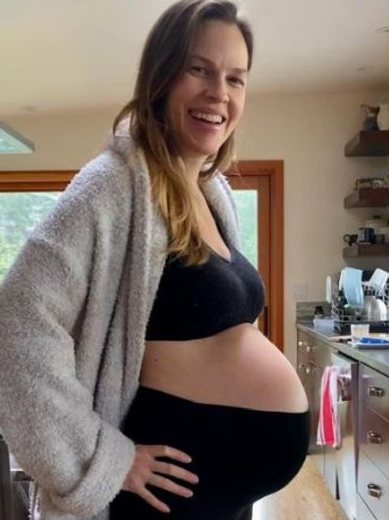 Hilary Swank had her twins at 48. Picture: Instagram