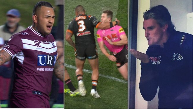 Addin Fonua-Blake, Nathan Cleary and Joey Leilua.