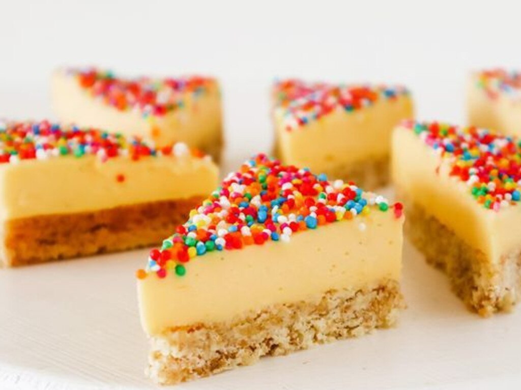 Fairy bread Weet-Bix slice.