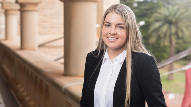 Molly Simmons from Taree will attend the International College of Business, Sydney, thanks to a n accommodation bursary. Picture: Ben Williams.