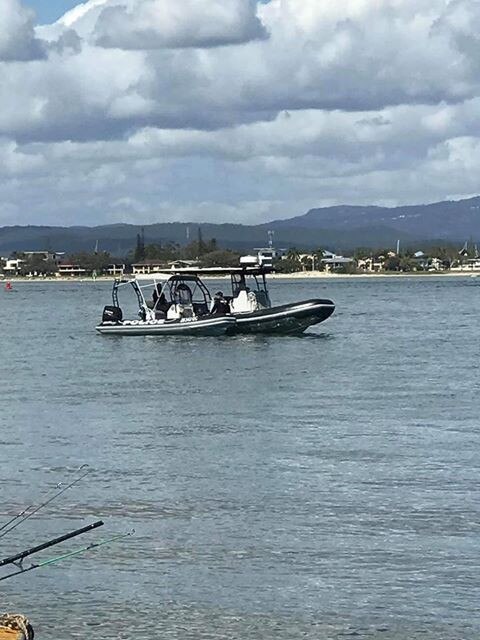 Police rescue are currently at the scene. Picture: Jetskiers of Qld/ Alex Morschel.