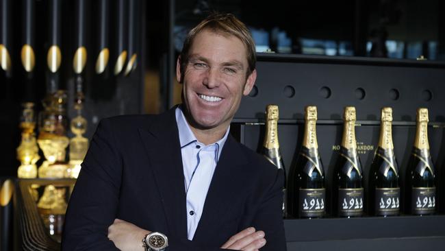 Shane Warne inside his venue, Club 23 at Crown Casino.