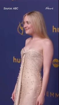 Dakota Fanning Emmy Awards 2024 Red Carpet