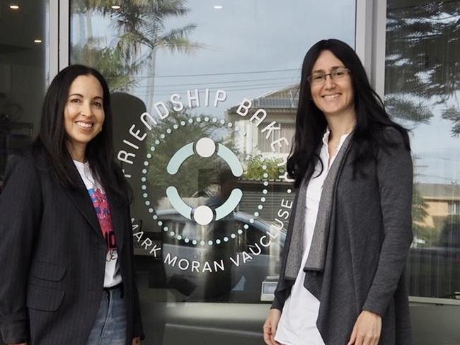 Co-founder and Director of The ORAH Fund, Carole Pillemer and Chana Kavka of Friendship Bakery where $25,000 was recently donated towards the bakery oven and equipment.