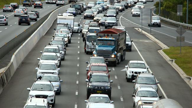 The M1 traffic jam everyone is familiar with. Photo: David Clark