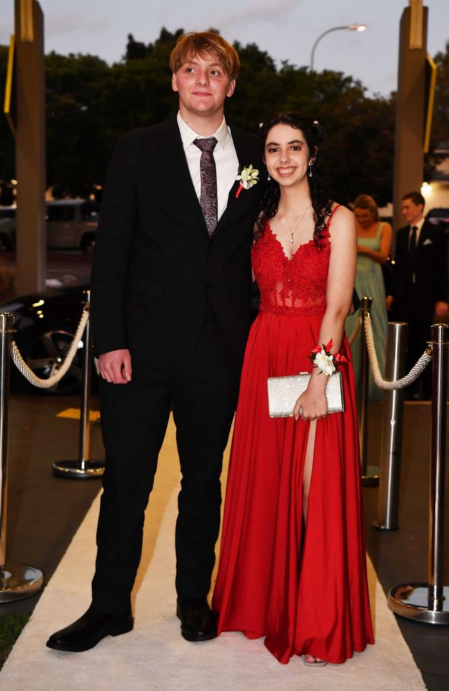 Banjo Hodges and Eliza Smith at year 12 formal, Nambour Christian College. Picture: Patrick Woods.