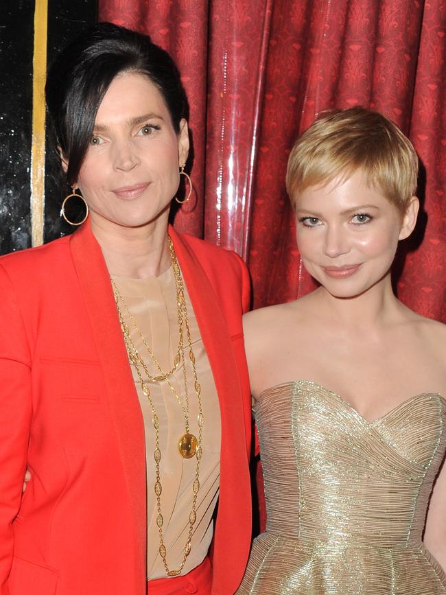 Julia Ormond and fellow actor Michelle William. Picture: Jordan Strauss/WireImage