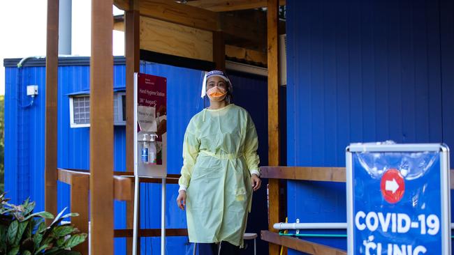 The Covid Testing Clinic at the Royal North Shore Hospital. Picture: NCA NewsWire / Gaye Gerard