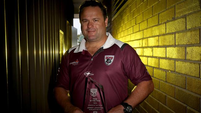 Lenihan was named 2016 Intrust Super Cup coach of the year. Picture: Regi Varghese