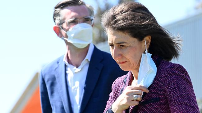 NSW Premier Gladys Berejiklian will be pushing for her residents to be allowed into Queensland once we hit 80 per cent. Photo: Jeremy Piper