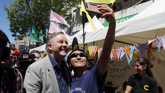 Opposition leader and Marrickville local Anthony Albanese attends the Marrickville festival.