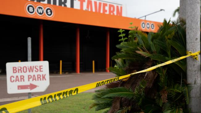 The bottle shop where Declan Laverty was stabbed in March. Picture: Pema Tamang Pakhrin