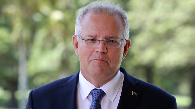 The economy — and the Coalition’s economic record — are at the forefront of Scott Morrison’s re-election strategy. Picture: Jonathan Ng