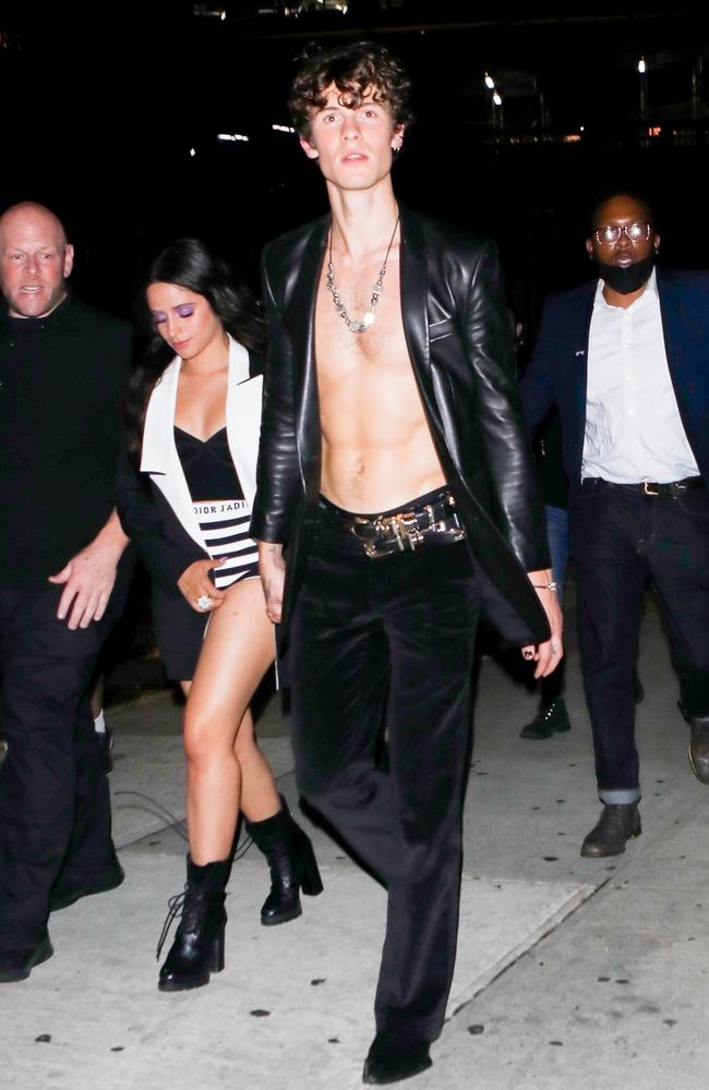 Shawn Mendes and girlfriend Camila Cabello. Picture: Vegan/BackGrid