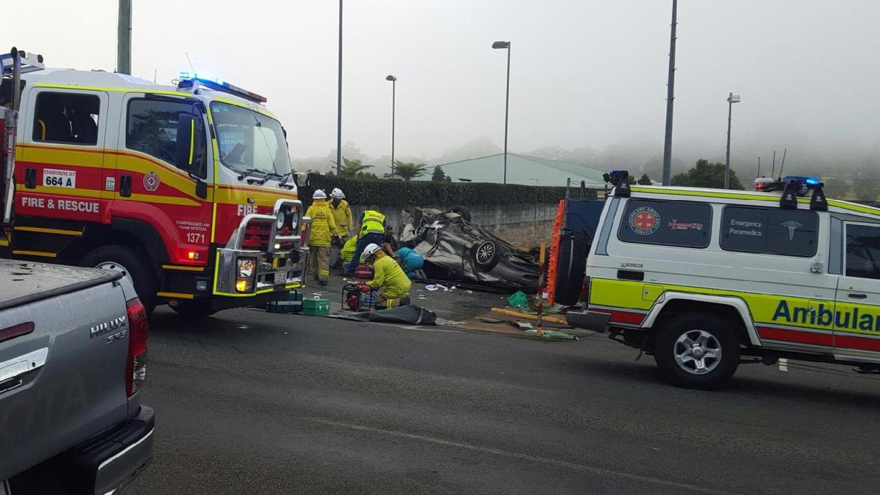 Atkinsons Dam crash Two dead after vehicle slams into tree The