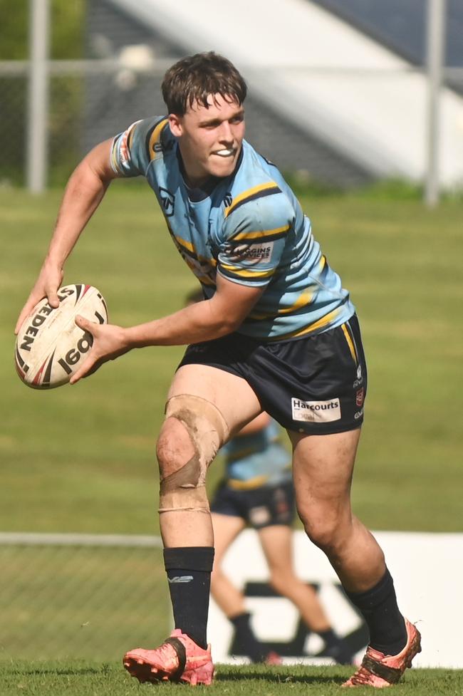 Sonny Herdegen from Devils. Cutters vs Devils Mal Meninga Cup BB Print Stadium, Mackay Saturday 5 April 2025 Picture:Michaela Harlow