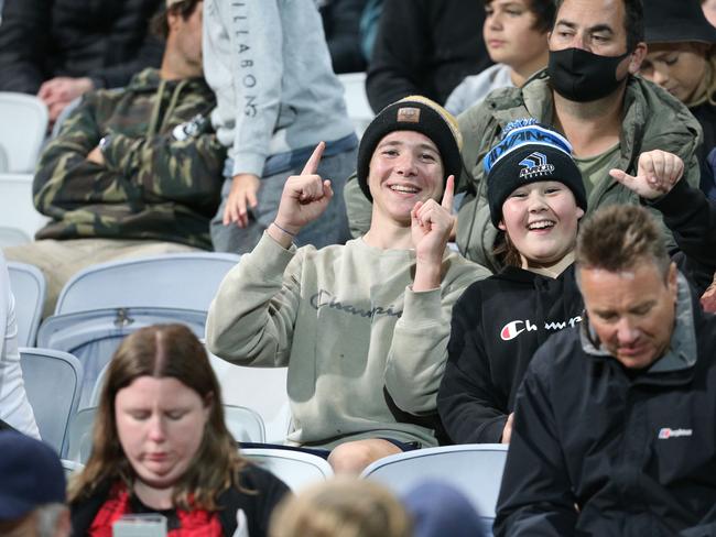 Nitro Circus at Kardinia Park on March 7, 2022. Stunts, crowd reactions, fireworks, plenty of colour. Picture: Mark Wilson