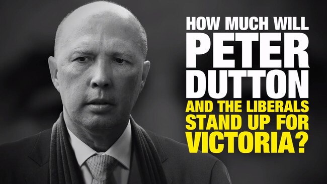 The Labor Party has released an attack ad targeting Peter Dutton. Supplied: ALP/Facebook