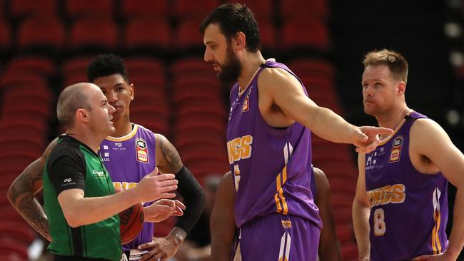 Andrew Bogut said he was embarrassed at how the NBL responded to the COVID-19 drama heading into the NBL grand final series. Picture: Getty Images