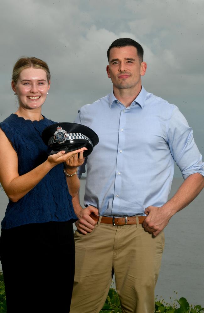 Ted Bailey decided to become a police officer in Australia over his hometown in Kentucky, USA. Picture: Evan Morgan