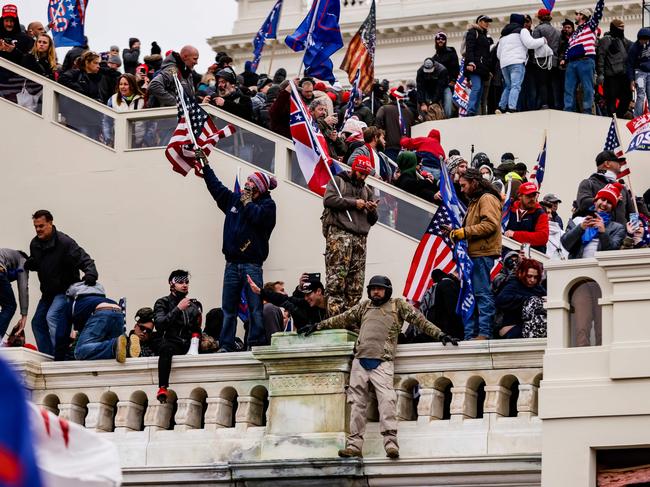 Fears are growing radicals will leverage the Capitol riots aftermath to pursue civil war. Picture: AFP