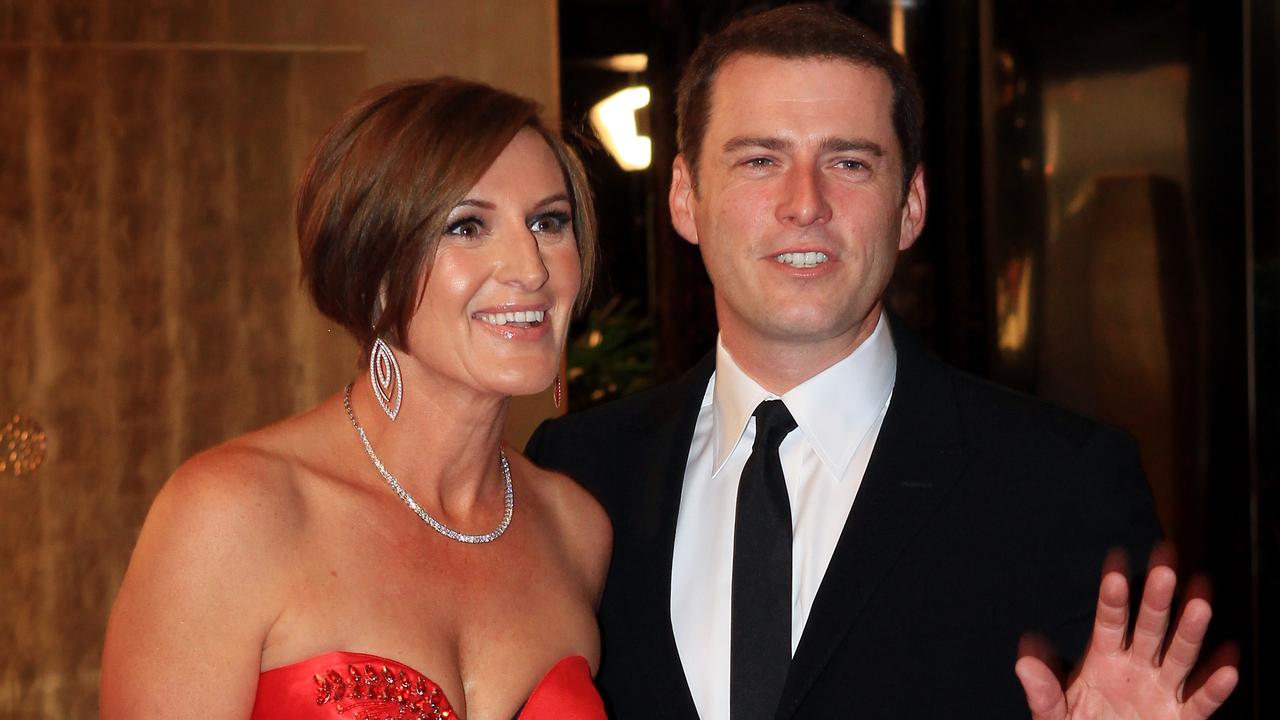 Karl Stefanovic with wife Cassandra Thorburn in happier times.