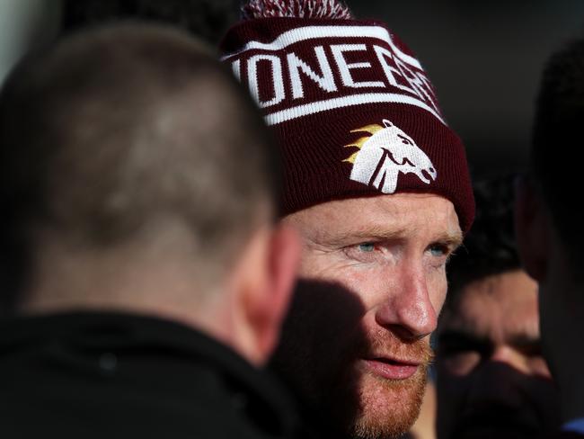 Jamie Carpenter coach of the Pioneers during the EFL (Division 4) football match between  Whitehorse Pioneers and East Burwood at Springfield Park on Saturday 18th August, 2018.