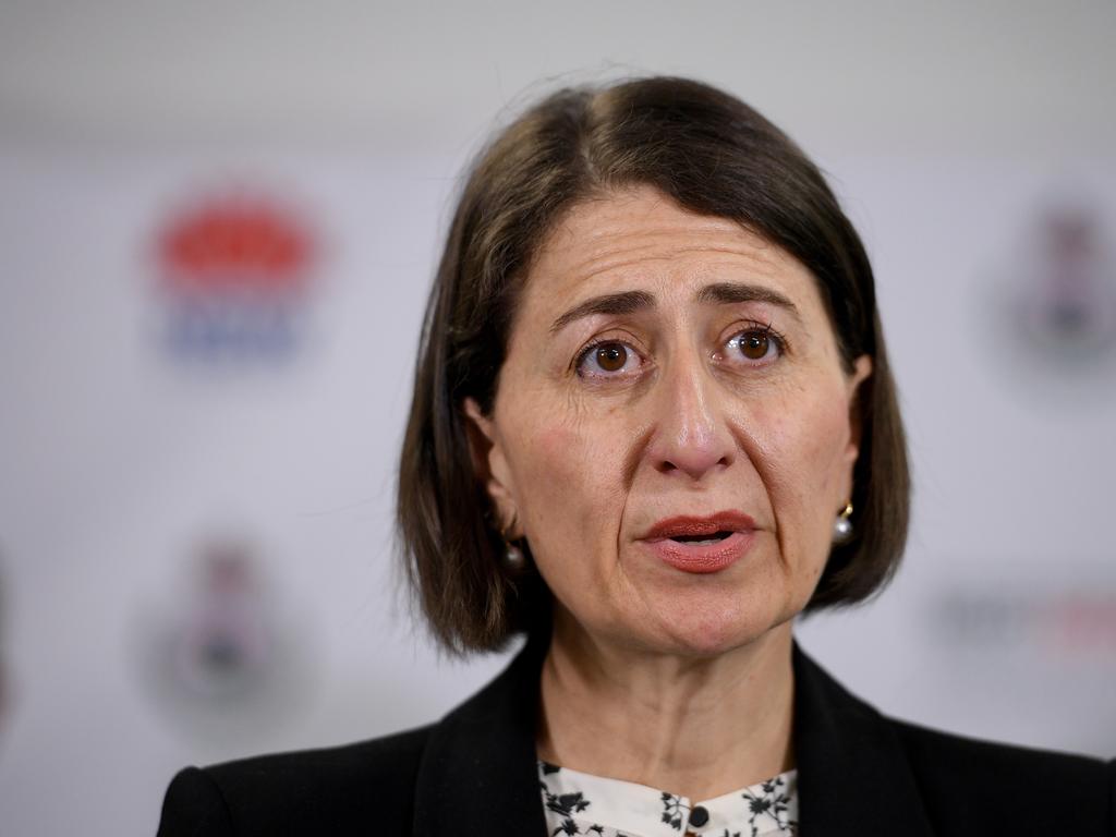 NSW Premier Gladys Berejiklian has reinstated restrictions on indoor gatherings across Sydney. Picture: Dan Himbrechts/Getty Images