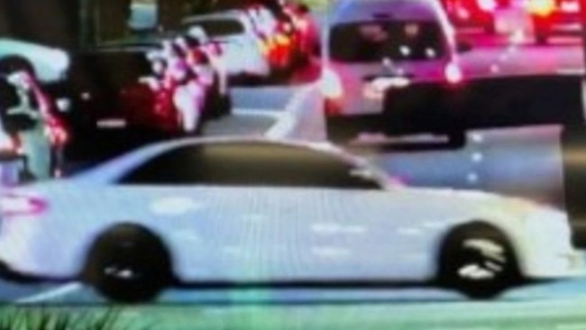 Police were looking for the driver of this white Audi after a woman in her 60s was found injured on Marine Pde. Picture: Queensland Police