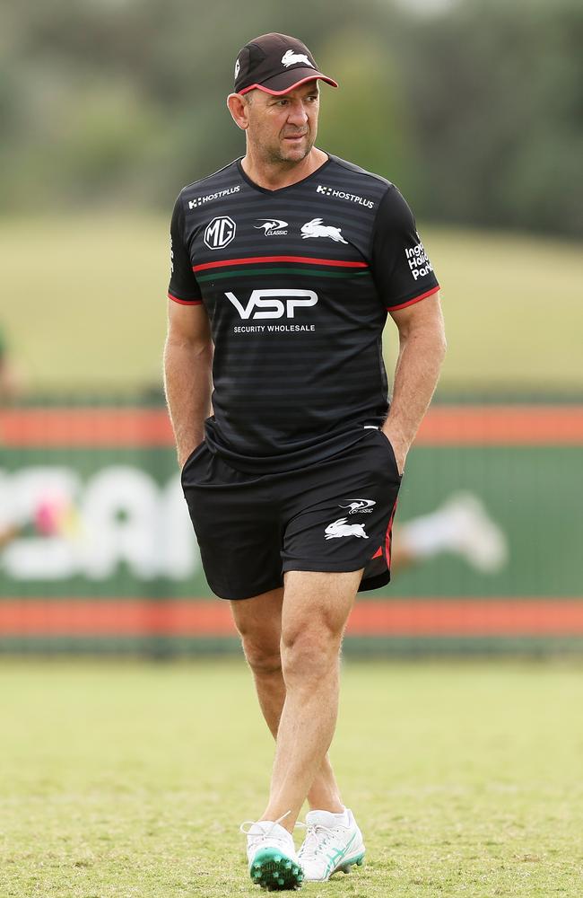 Jason Demetriou was out on the training paddock while the board discussed his future. Picture: Matt King/Getty Images