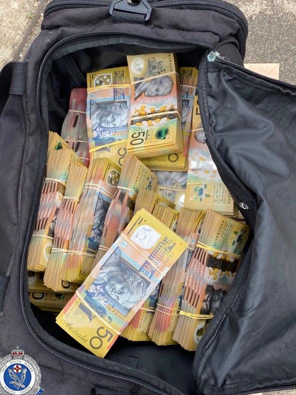 Almost $1 million was seized during a car stop.