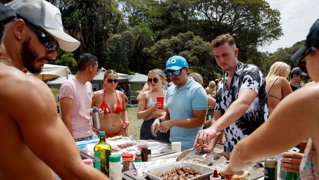 People enjoy Australia Day at Bronte Beach in 2024. Picture: Nikki Short/NewsWire