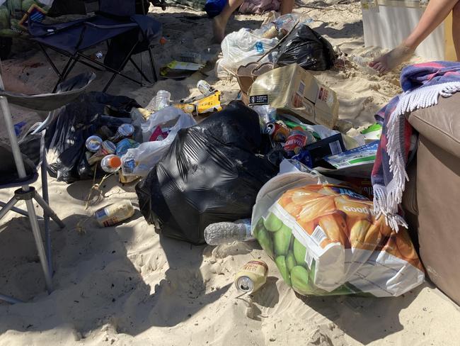 A kitchen found dumped in national park near Rainbow Beach. Fines totalling almost $4000 have been issued.